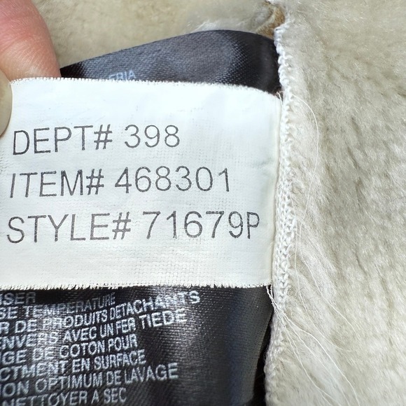 Bernardo Suede Sherpa Patchwork Coat Womens XLP Southwestern Fall Winter Warm - Picture 13 of 16